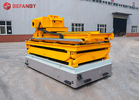 Double Layer Lifting Rail Battery Automatic Guided Vehicle