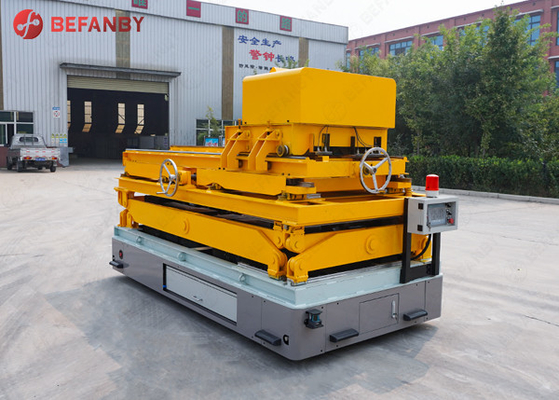 Double Layer Lifting Rail Battery Automatic Guided Vehicle