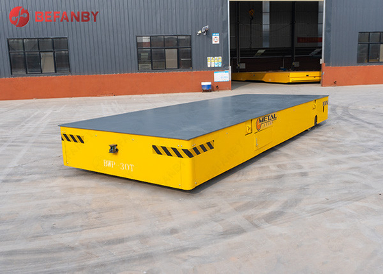 Heavy Load 16ton Pu Wheels Railless Transfer Trolley