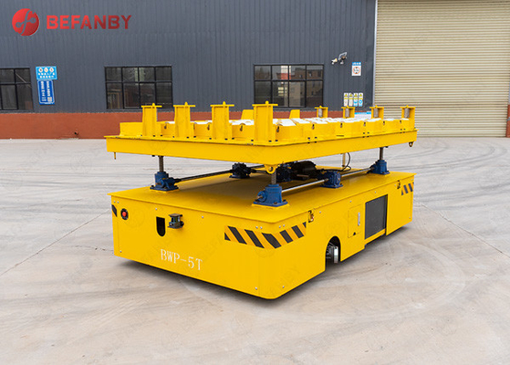Factory Handling Battery Railless Transfer Trolley