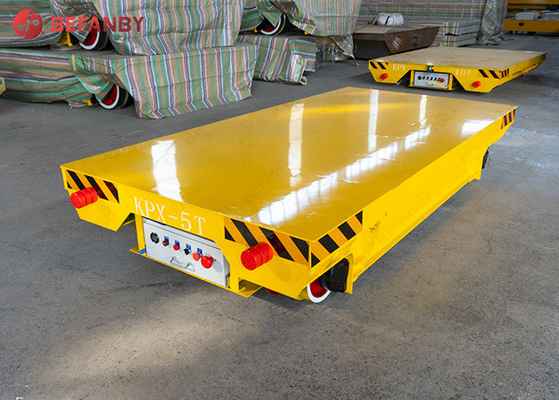 Stable Railway Battery Flatbed Transfer Carts