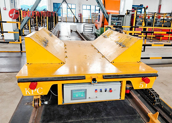 5 Ton Electrical Railway Pipe Factory Coil Transfer Carts