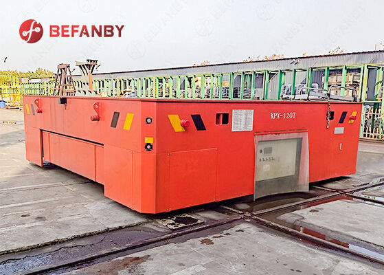 Battery Operated Rail Transfer Cart with Vertical And Horizontal Movement and Customized Load Capacity