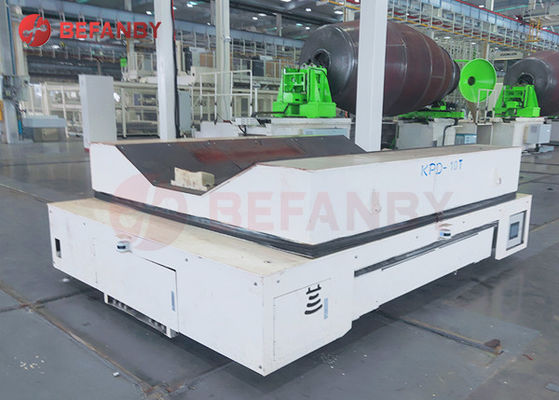 Steerable Trackless Transfer Cart V Frame Untuk Industri Kertas Q235 Material