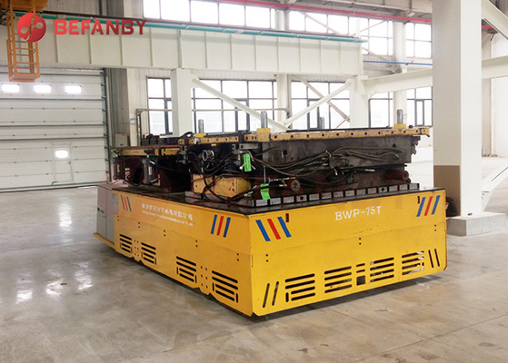 Cylinder Objects Trackless Transfer Cart 100T Bearing Power V Frame Customized Size