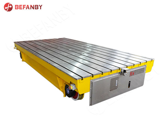 150T Factory Rail Battery Transfer Cart  Pipe Handling