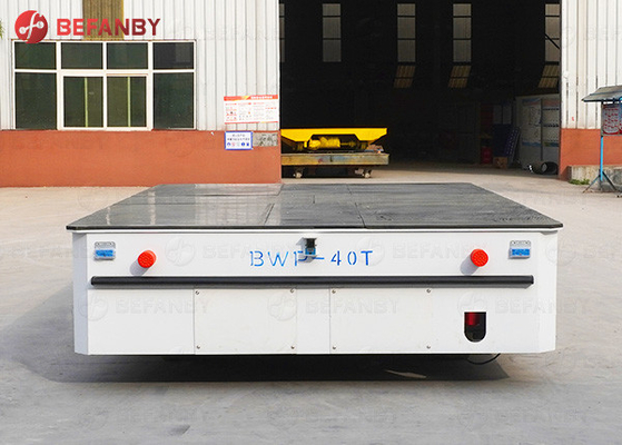 Trackless Flatbed Motorized Battery Transfer Trolley