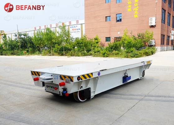 Factory Motorized Flatbed Battery Transfer Trolley