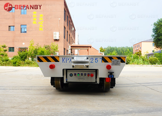 Factory Motorized Flatbed Battery Transfer Trolley