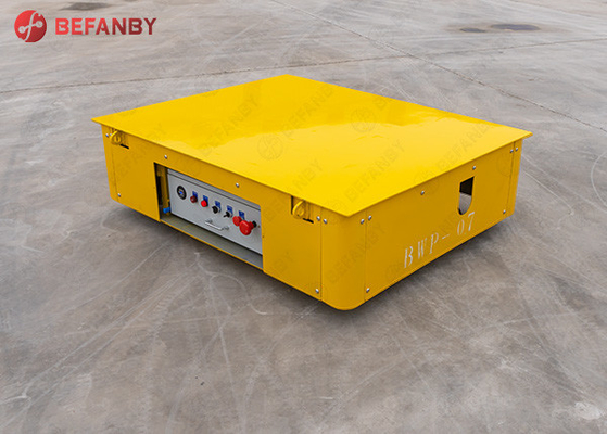 Indoor / Outdoor Trackless Transfer Cart Bogie Unlimited Running Distance
