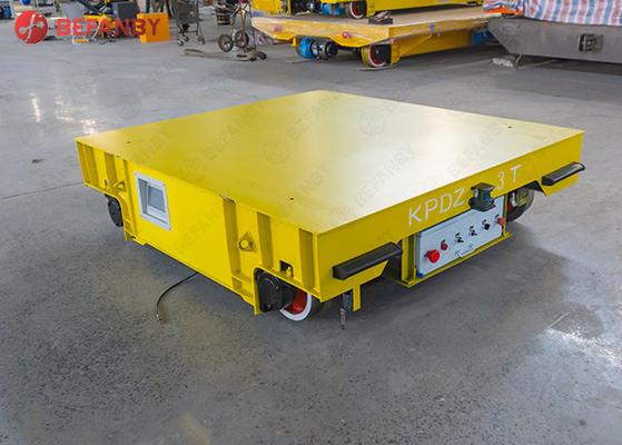 Integrated Flat Decking 2T Rail Transfer Cart For Workshop Handler