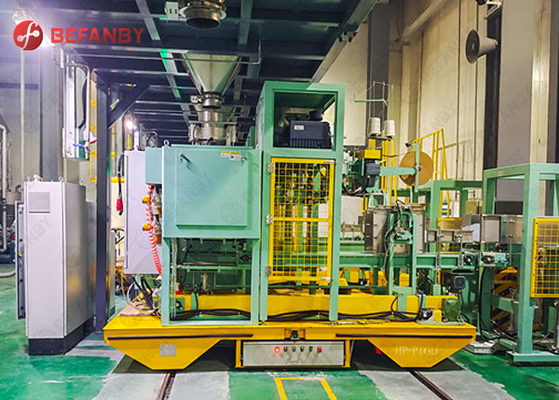 Large Capacity Flatbed Material Track Transfer Carts