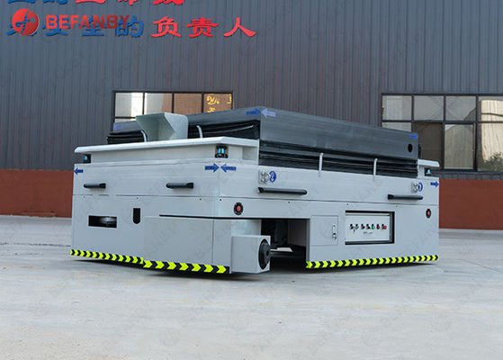 Pabrik Cetakan Tahan Ledakan 55T Troli Transfer Kemudi Semua Roda