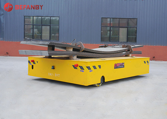 7 Ton Pu Wheel Trackless Transfer Cart With Battery