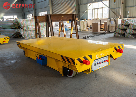 Stable Railway Battery Flatbed Transfer Carts