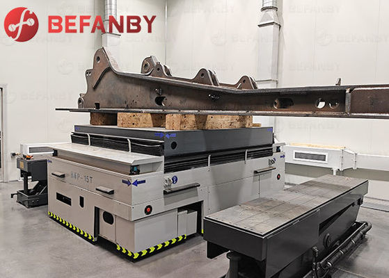 Penggerak Roda Ganda Dengan Perangkat Pengangkat Digunakan Pada Kendaraan Transfer Tanpa Rel Pabrik