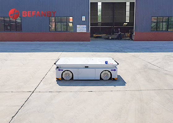 Robot Mecanum Wheel AGV yang disesuaikan dengan perangkat penyangga anti tabrakan untuk gerakan omnidirectional