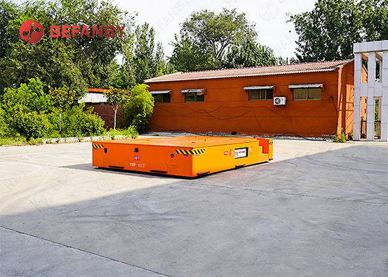 Smart Remote Control Mengoperasikan PU Wheel Railless Transfer Cart