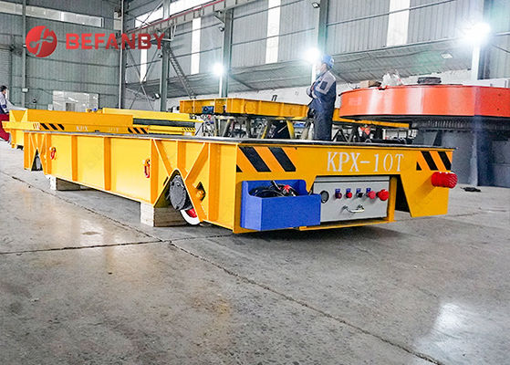 Transfer Baterai Anti Panas Keranjang Transfer Silinder Bogie 1 - 300 Kapasitas Beban Pindah Rel