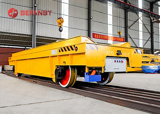 Heavy Duty 100t Coil Rail Transfer Cart untuk penanganan bahan