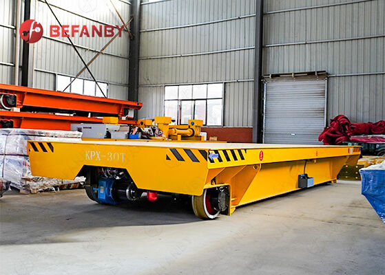 30T Battery Rail Transfer Cart untuk Pabrik Pengolahan Bahan