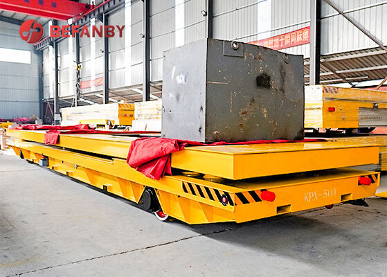 50 Ton Double Countertop Railway Transfer Cart With Lifting Function