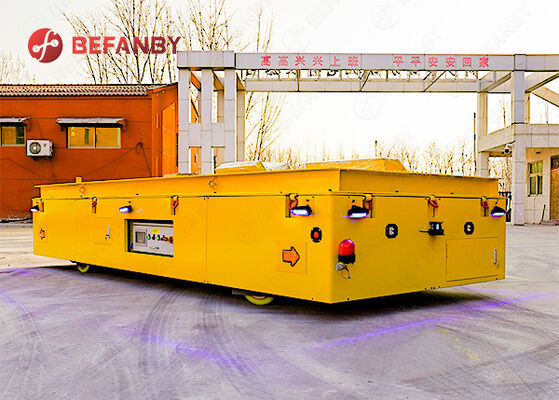 Mendukung Trolley Transfer Trackless Disesuaikan Untuk Pabrik Baja