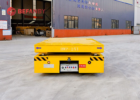 Kereta Transfer Tanpa Rel Bertenaga Baterai 35T Tugas Berat Dengan Fungsi Pengangkat Hidrolik