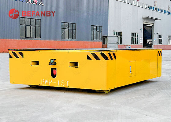 Kereta Transfer Tanpa Rel Kapasitas Beban 15T dengan Roda PU dan Remote Control untuk Penggunaan Industri