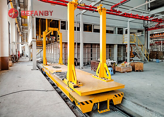 25 Tonne Cable Reel Operated Transfer Cart Dengan Hydraulic Lift