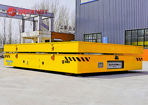 Mudah Operasi 30 Ton Q235 Baterai Bergerak Trackless Transfer Cart untuk Pabrik Cetakan