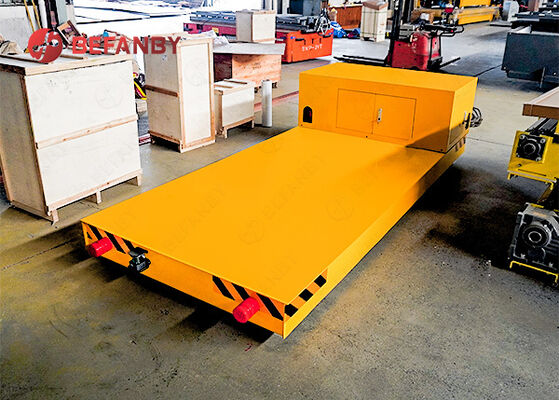 Customized Table Size Electrical Rail Transport Cart Dengan Remote Control